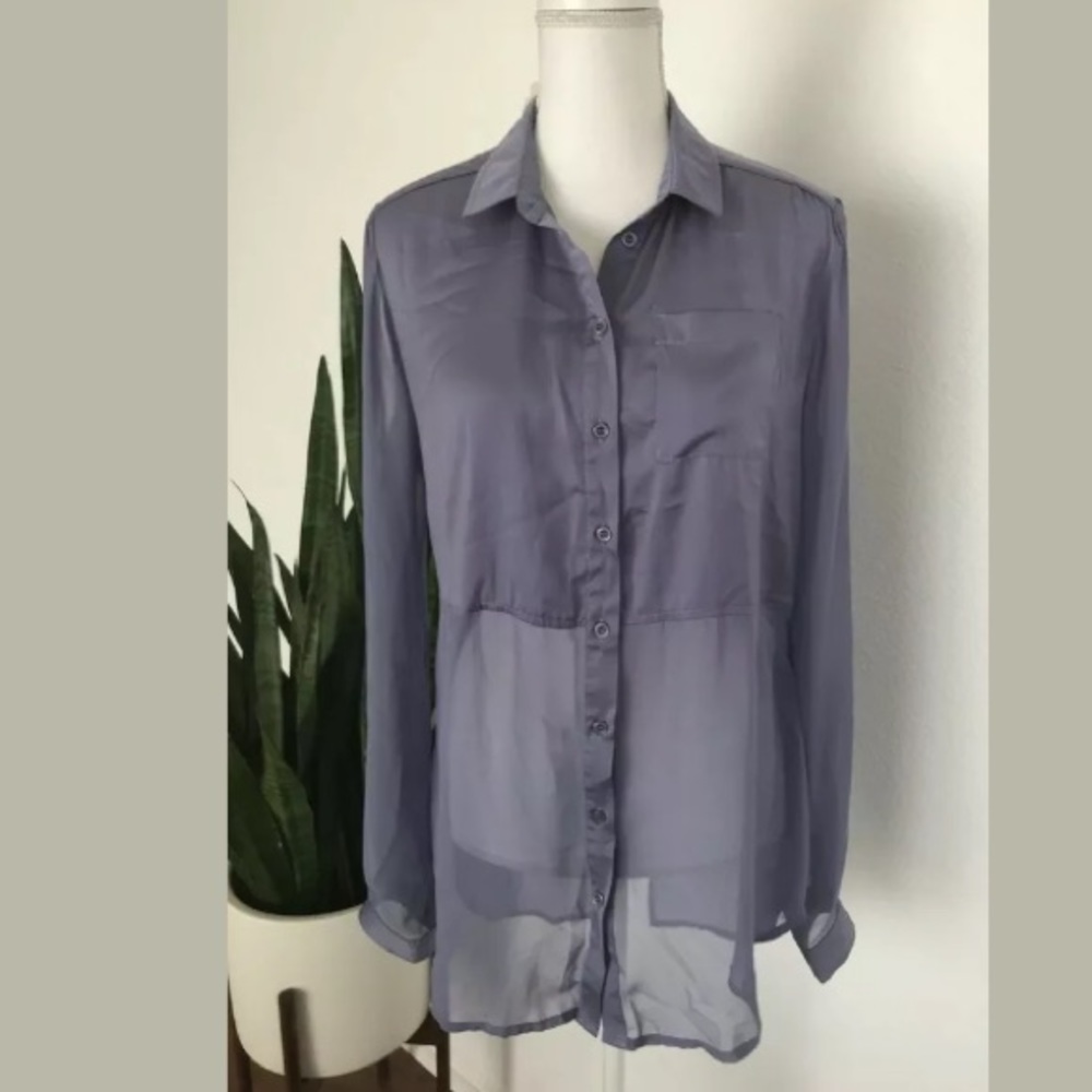 Free People Lavender Best of Both Worlds Top Sz S